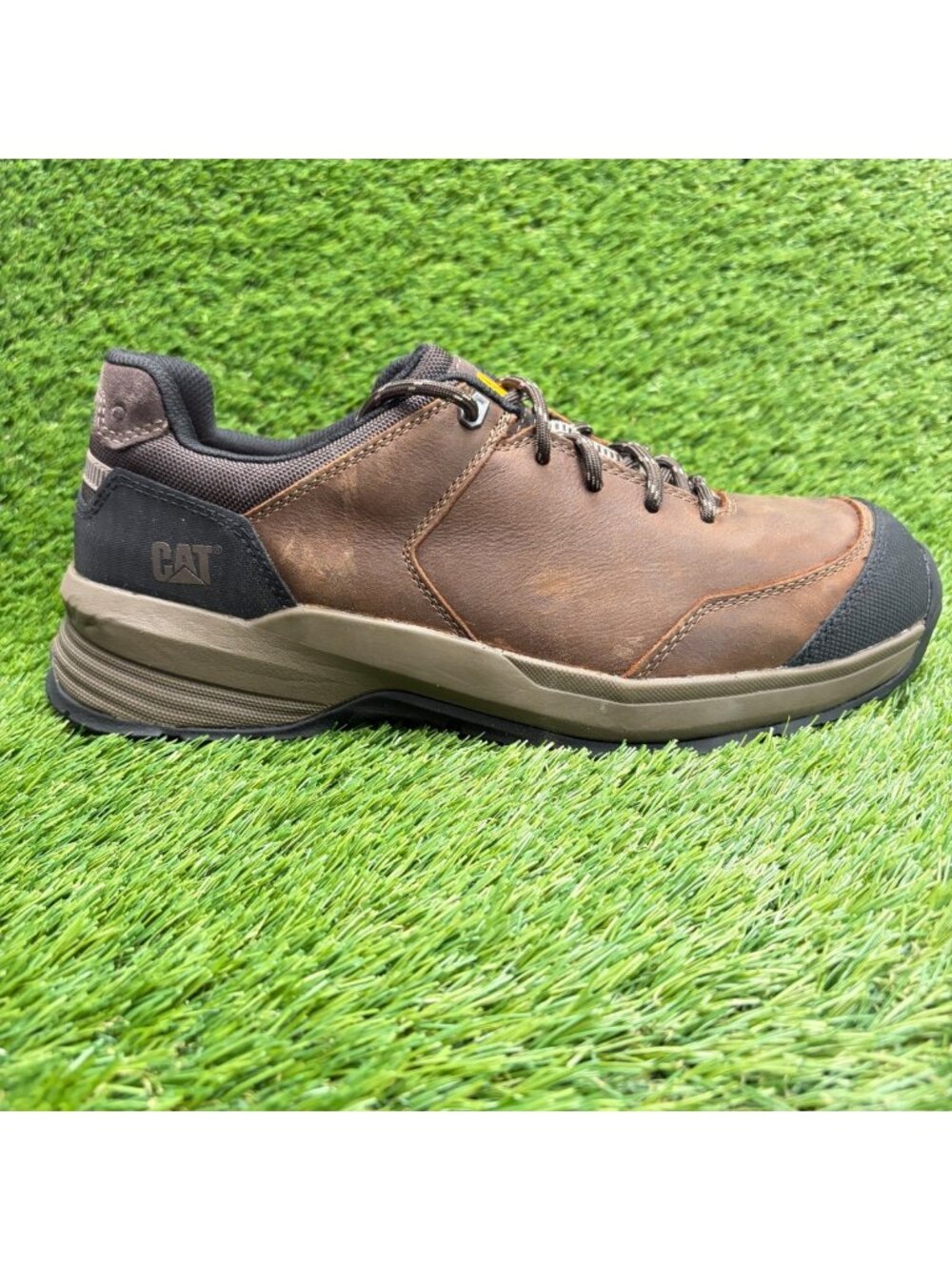 Caterpillar Streamline 2.0 Mens Size 12 Brown Composite Toe Safety Work Shoes